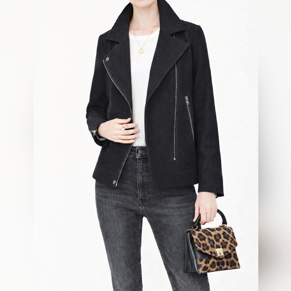 Banana Republic Wool Blend Moto Jacket